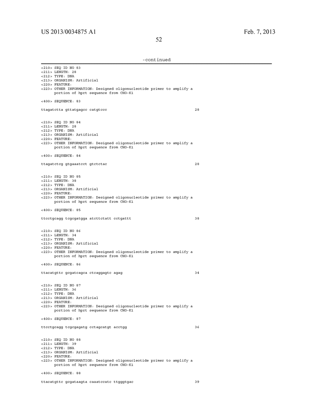 DNA CONSTRUCT, AND PROCESS FOR PRODUCTION OF RECOMBINANT CHO CELL USING     SAME - diagram, schematic, and image 65