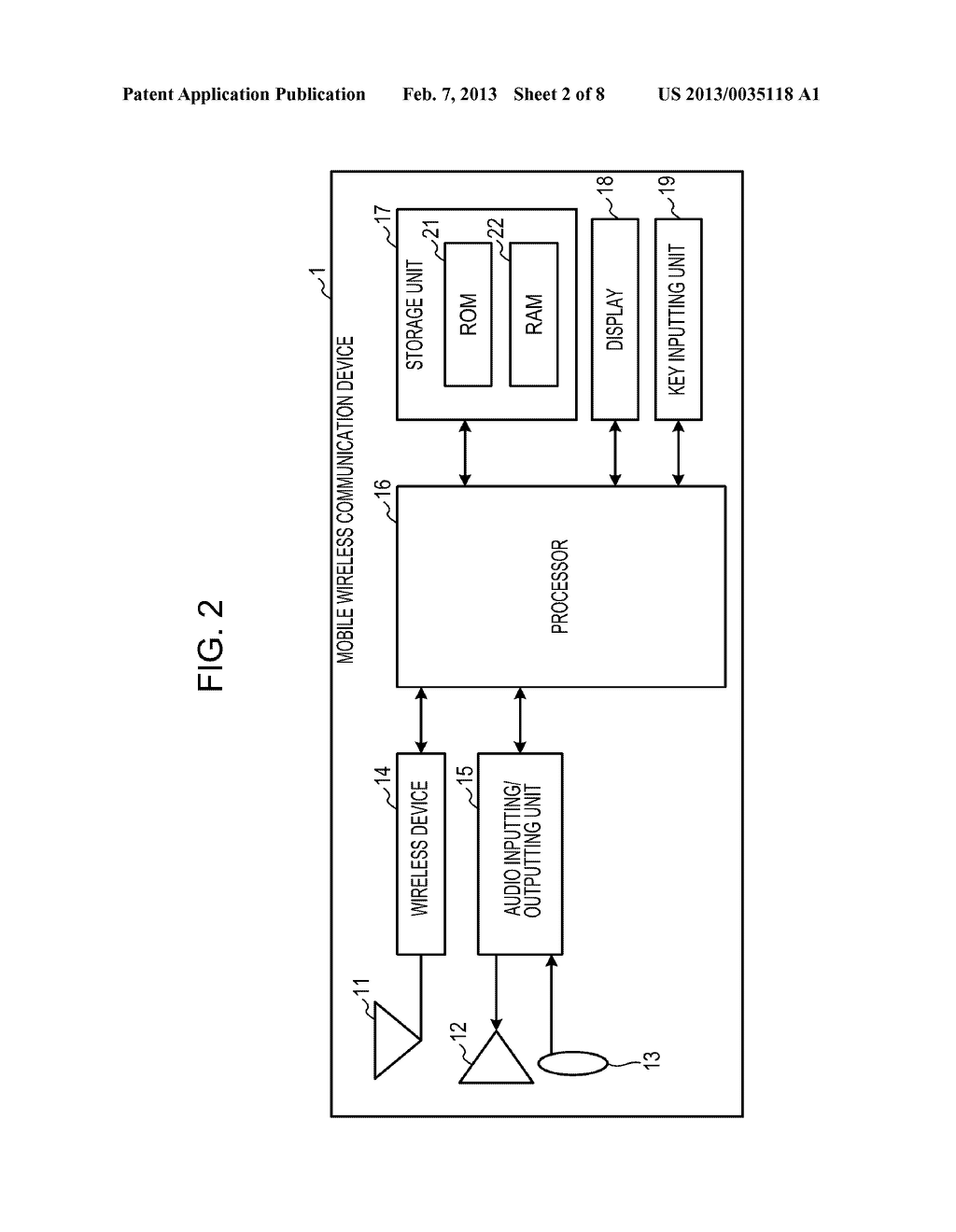 MOBILE WIRELESS COMMUNICATION DEVICE AND A COMPUTER-READABLE RECORDING     MEDIUM - diagram, schematic, and image 03