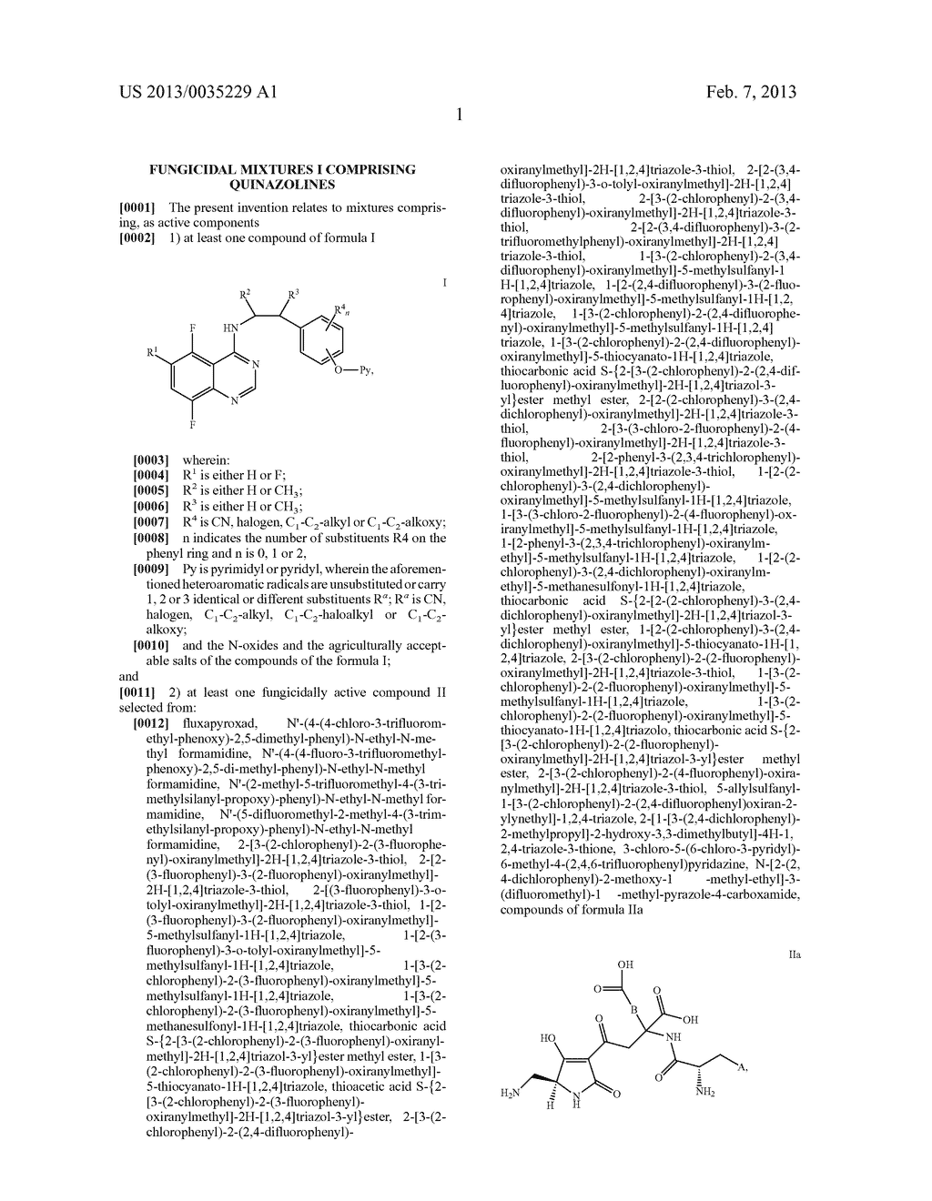 FUNGICIDAL MIXTURES I COMPRISING QUINAZOLINES - diagram, schematic, and image 02