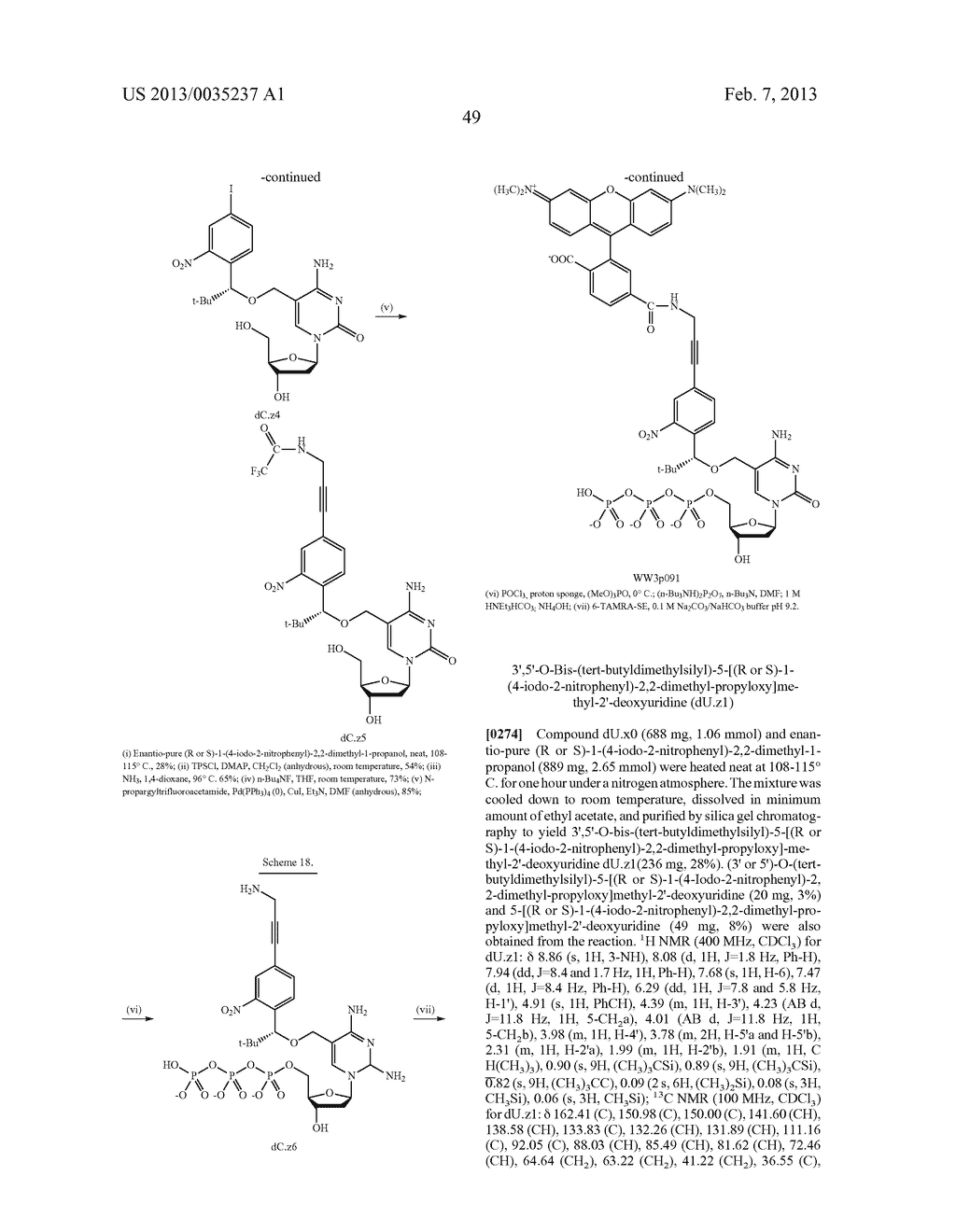 Nucleotides and Nucleosides and Methods for their Use in DNA Sequencing - diagram, schematic, and image 55