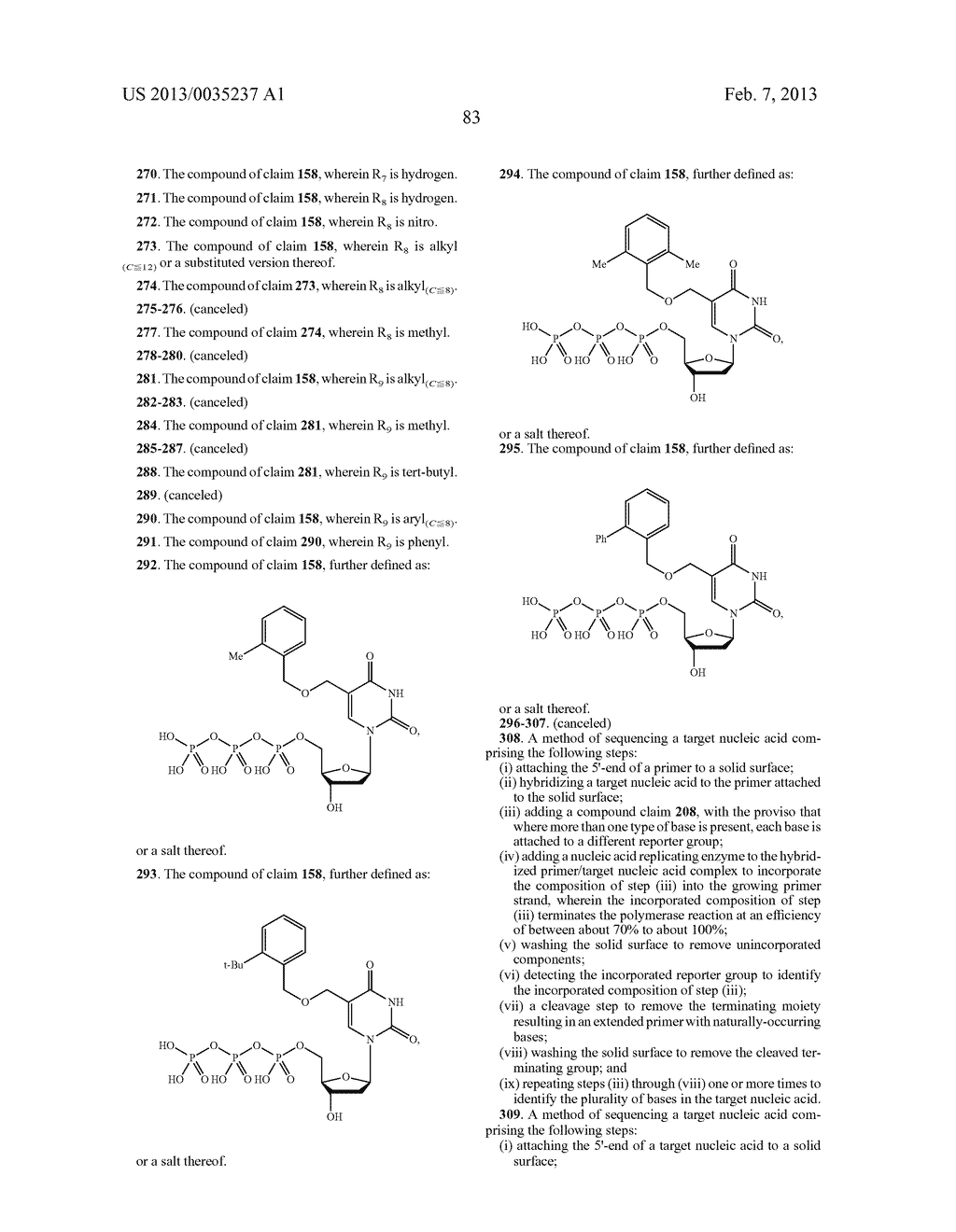 Nucleotides and Nucleosides and Methods for their Use in DNA Sequencing - diagram, schematic, and image 89