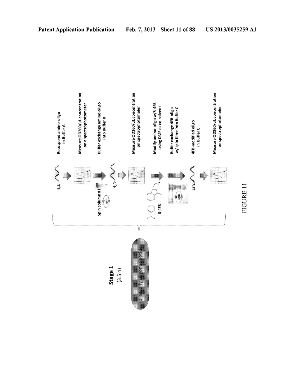 Methods and/or Systems Producing and Providing Sets of Oligonucleotide     Conjugates for Assays and Detections - diagram, schematic, and image 12