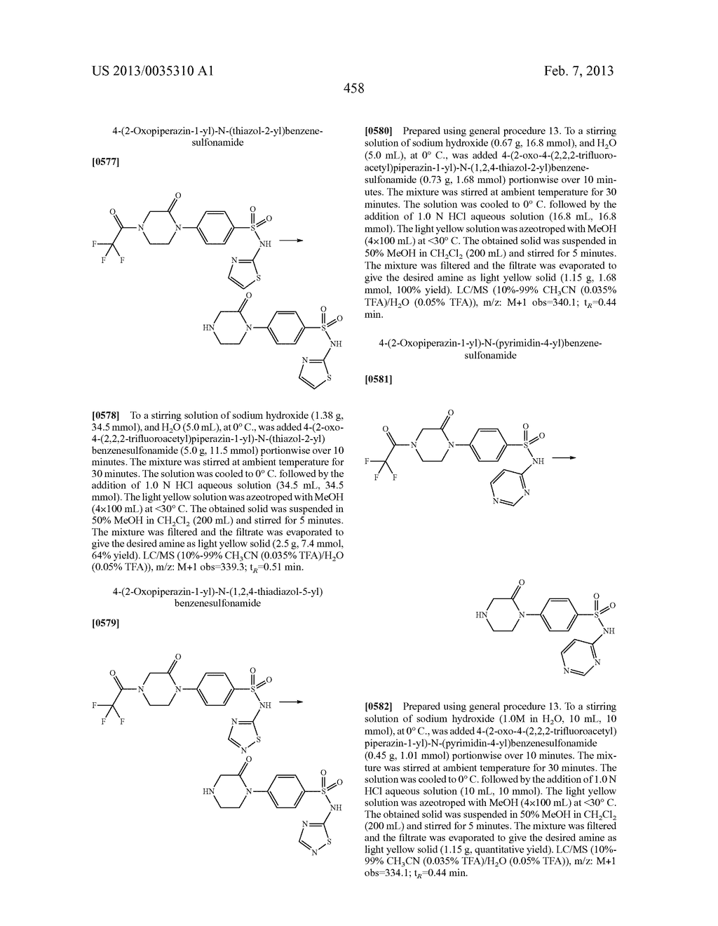 Piperidine and Piperazine Phenyl Sulfonamides as Modulators of Ion     Channels - diagram, schematic, and image 459