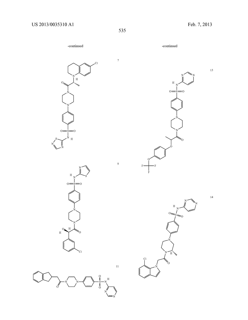 Piperidine and Piperazine Phenyl Sulfonamides as Modulators of Ion     Channels - diagram, schematic, and image 536