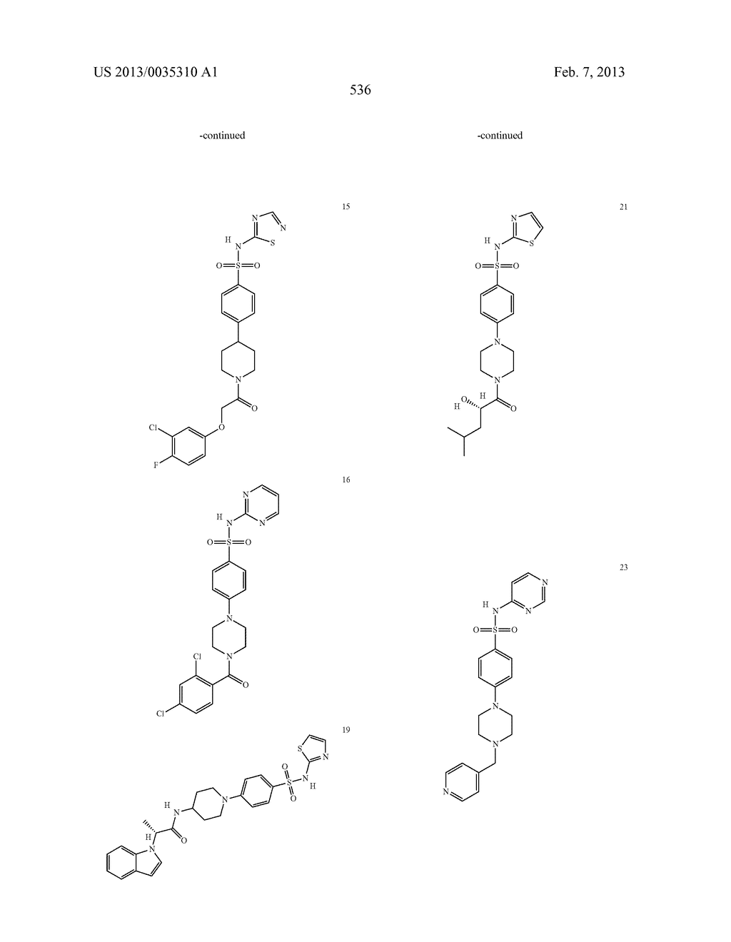 Piperidine and Piperazine Phenyl Sulfonamides as Modulators of Ion     Channels - diagram, schematic, and image 537
