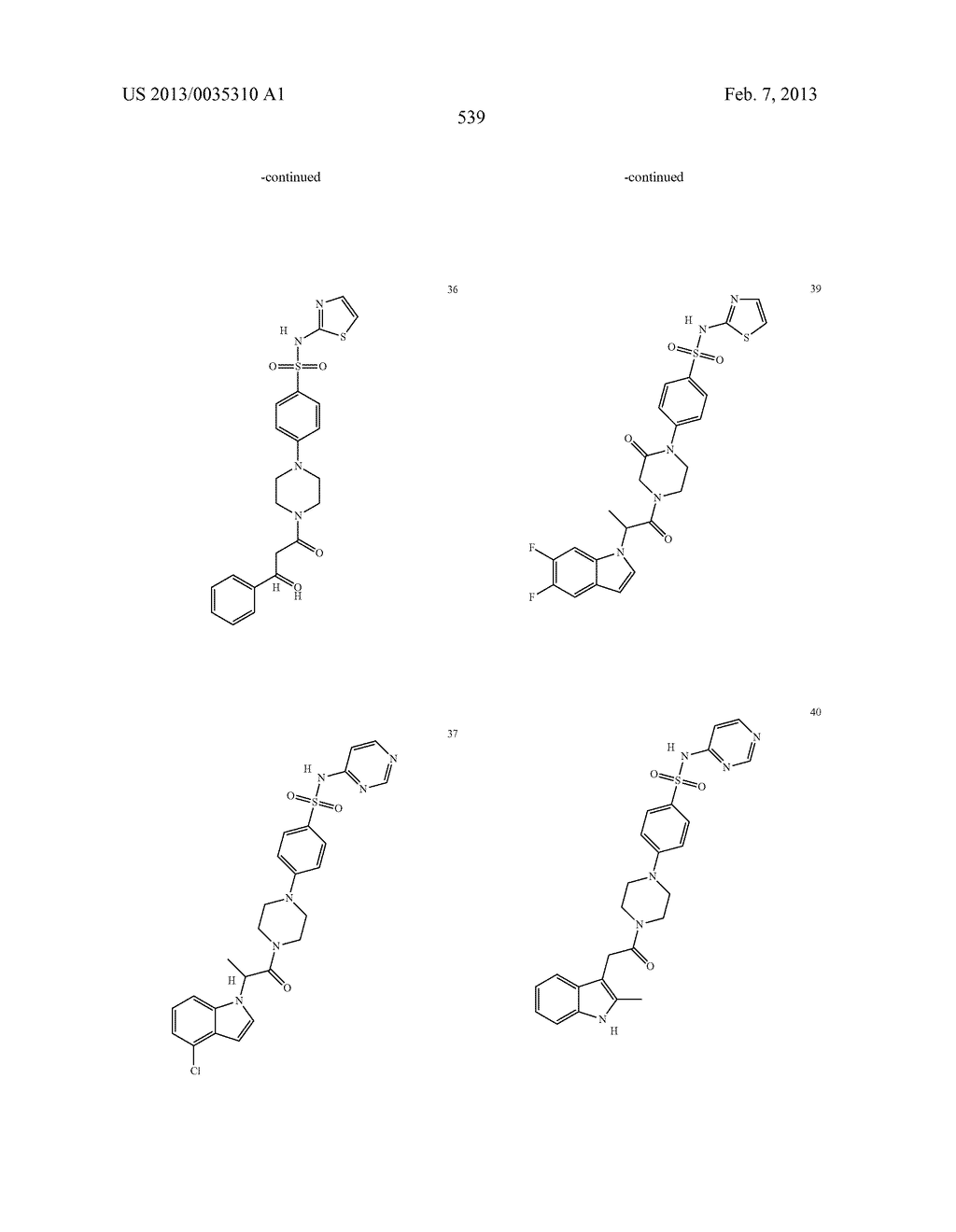 Piperidine and Piperazine Phenyl Sulfonamides as Modulators of Ion     Channels - diagram, schematic, and image 540