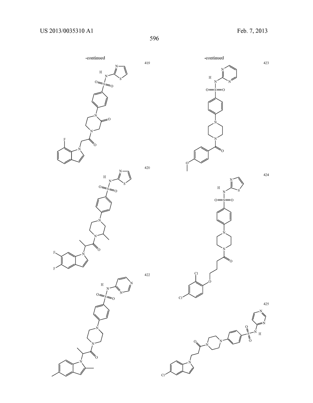 Piperidine and Piperazine Phenyl Sulfonamides as Modulators of Ion     Channels - diagram, schematic, and image 597