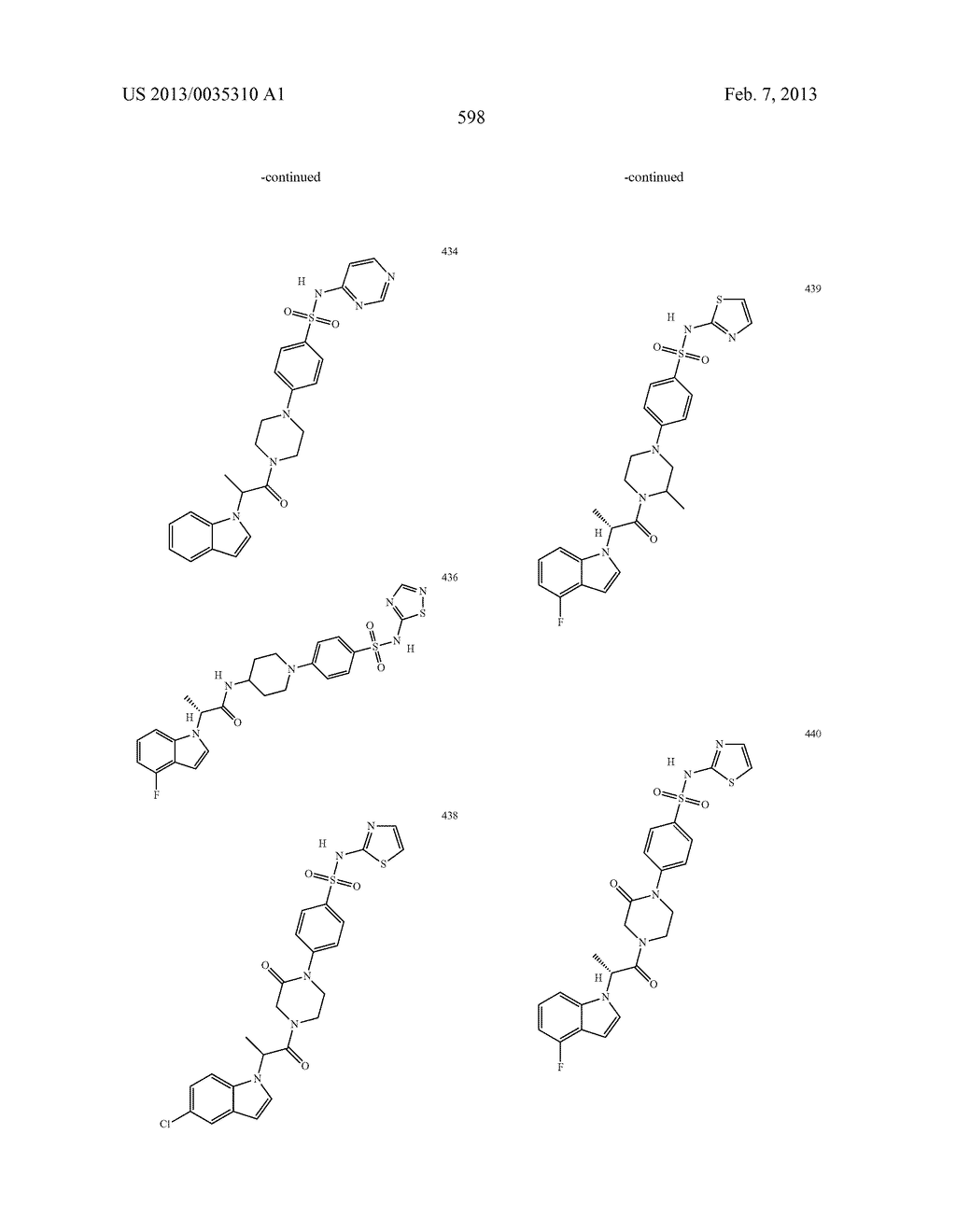 Piperidine and Piperazine Phenyl Sulfonamides as Modulators of Ion     Channels - diagram, schematic, and image 599