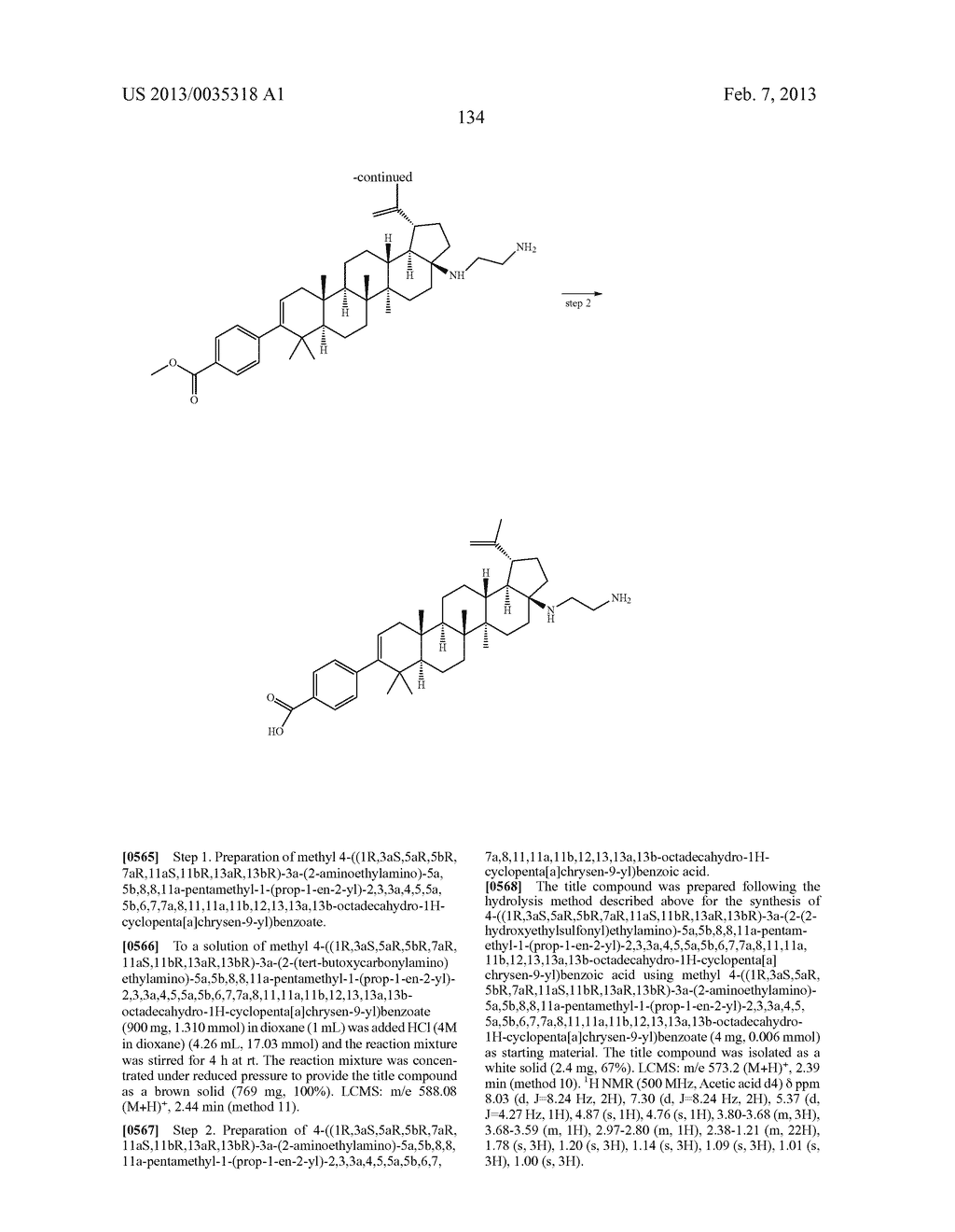 C-17 AND C-3 MODIFIED TRITERPENOIDS WITH HIV MATURATION INHIBITORY     ACTIVITY - diagram, schematic, and image 135