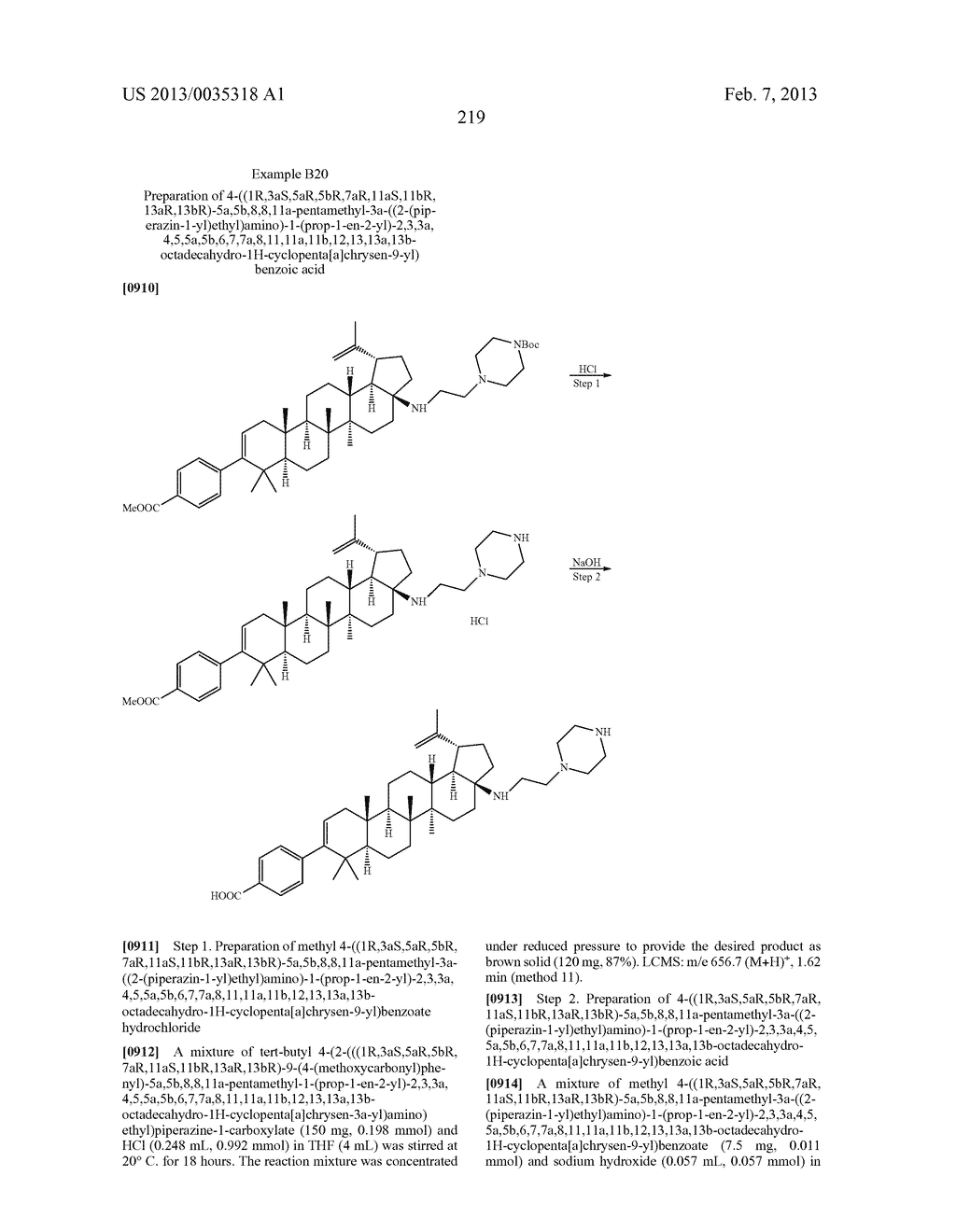 C-17 AND C-3 MODIFIED TRITERPENOIDS WITH HIV MATURATION INHIBITORY     ACTIVITY - diagram, schematic, and image 220