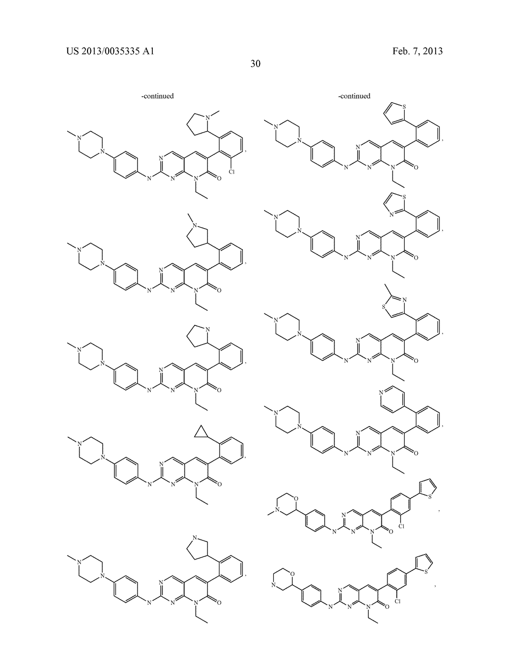 8-ETHYL-6-(ARYL)PYRIDO[2,3-D]PYRIMIDIN-7(8H)-ONES FOR THE TREATMENT OF CNS     DISORDERS - diagram, schematic, and image 34