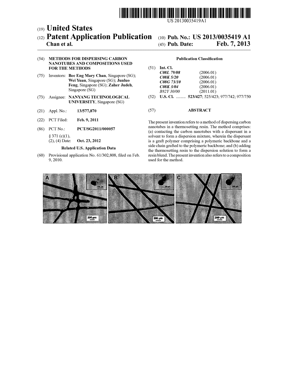 METHODS FOR DISPERSING CARBON NANOTUBES AND COMPOSITIONS USED FOR THE     METHODS - diagram, schematic, and image 01