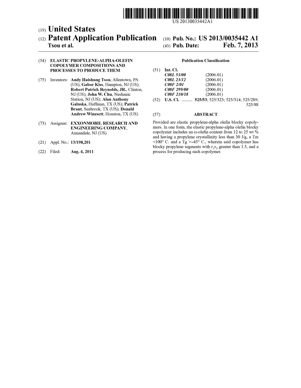 ELASTIC PROPYLENE-ALPHA-OLEFIN COPOLYMER COMPOSITIONS AND PROCESSES TO     PRODUCE THEM - diagram, schematic, and image 01