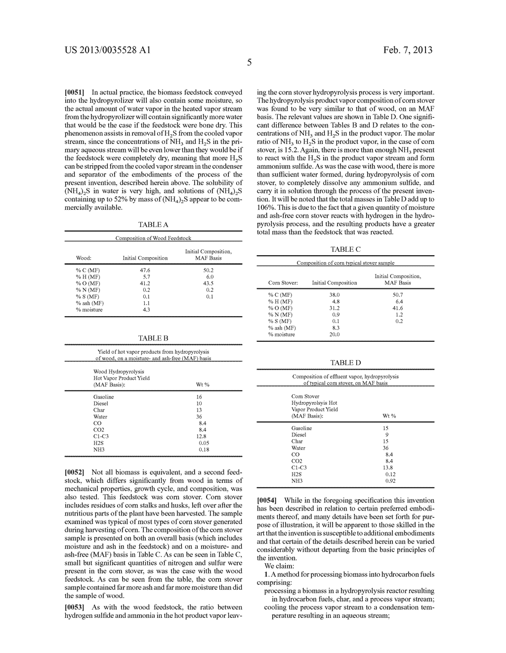 REMOVAL OF HYDROGEN SULFIDE AS AMMONIUM SULFATE FROM HYDROPYROLYSIS     PRODUCT VAPORS - diagram, schematic, and image 12