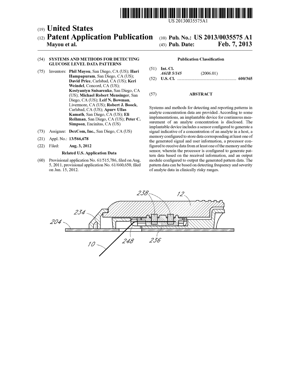 SYSTEMS AND METHODS FOR DETECTING GLUCOSE LEVEL DATA PATTERNS - diagram, schematic, and image 01