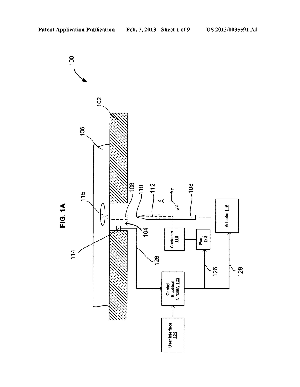 SYSTEMS AND METHODS FOR AUTOMATICALLY INSERTING A NEEDLE INTO A LIVING     SUBJECT - diagram, schematic, and image 02