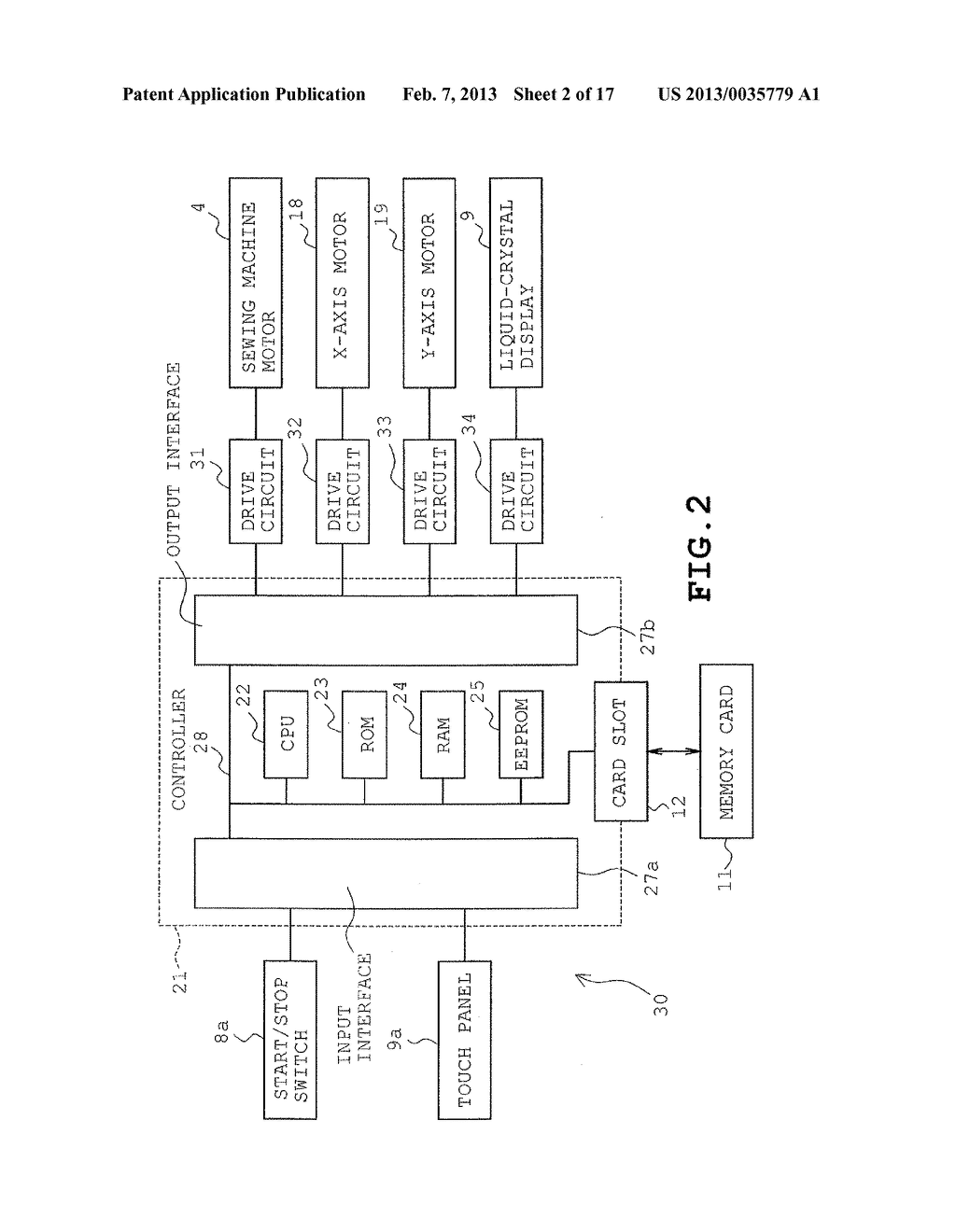 DATA GENERATOR, COMPUTER READABLE RECORDING MEDIUM, AND SEWING MACHINE - diagram, schematic, and image 03