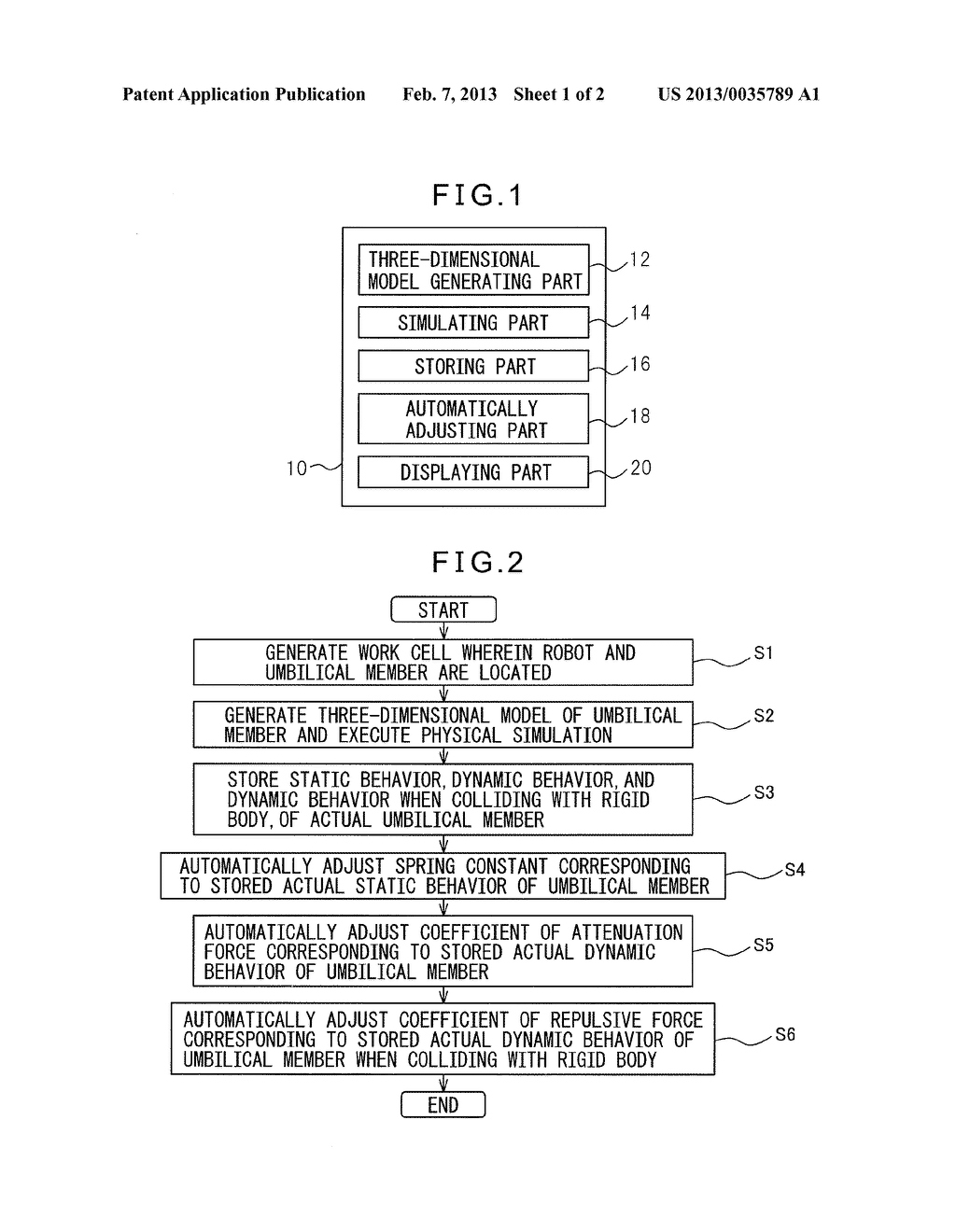 ROBOT SIMULATION DEVICE FOR SIMULATING BEHAVIOR OF UMBILICAL MEMBER - diagram, schematic, and image 02