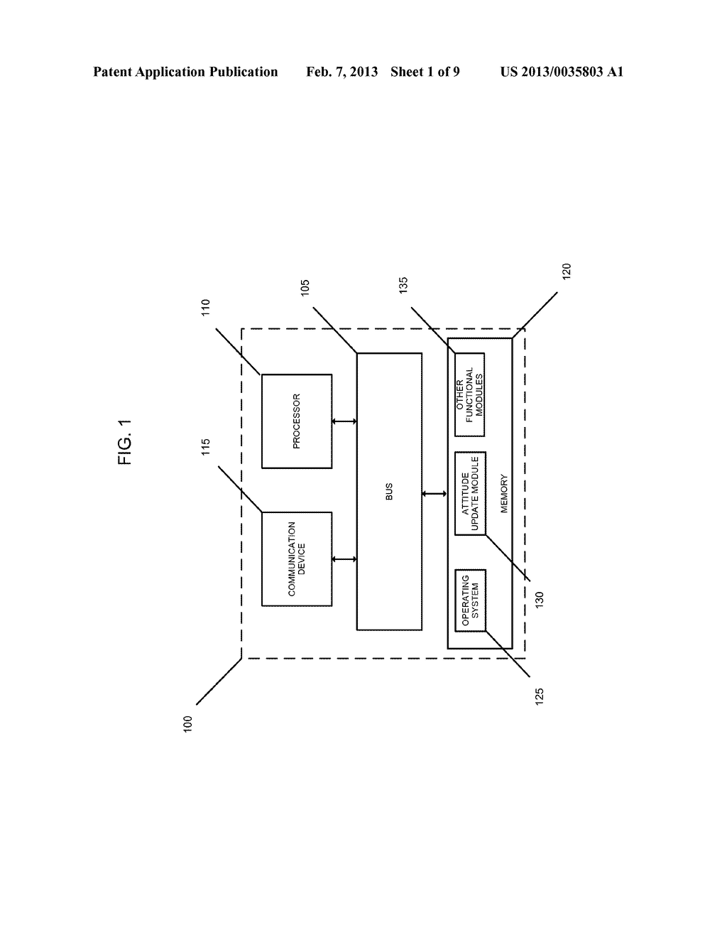 APPARATUS AND METHOD FOR PROPAGATING THE ATTITUDE OF A VEHICLE - diagram, schematic, and image 02