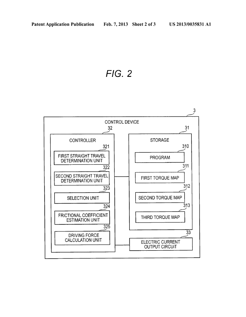 ROAD SURFACE FRICTIONAL COEFFICIENT ESTIMATION DEVICE, DRIVING FORCE     DISTRIBUTION CONTROL DEVICE AND FOUR-WHEEL-DRIVE VEHICLE - diagram, schematic, and image 03