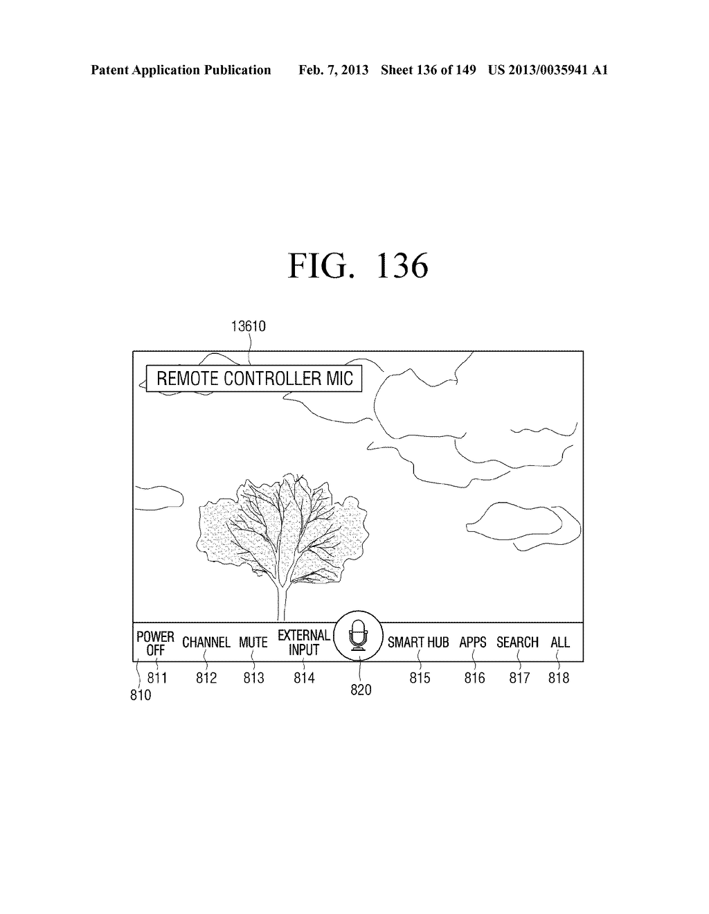 METHOD FOR CONTROLLING ELECTRONIC APPARATUS BASED ON VOICE RECOGNITION AND     MOTION RECOGNITION, AND ELECTRONIC APPARATUS APPLYING THE SAME - diagram, schematic, and image 137