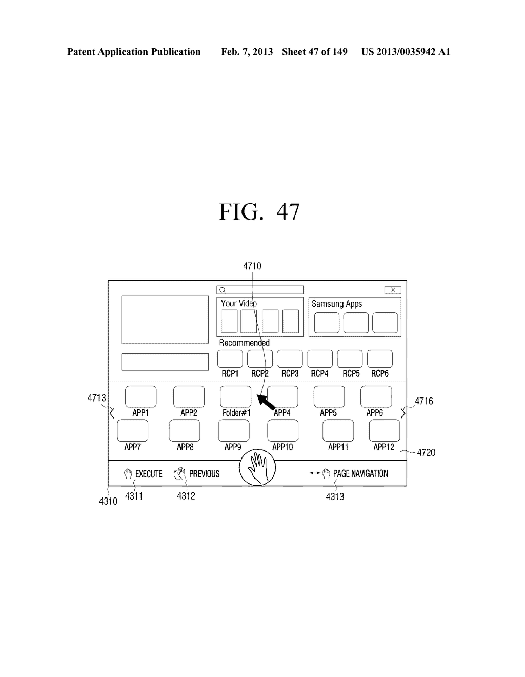 ELECTRONIC APPARATUS AND METHOD FOR PROVIDING USER INTERFACE THEREOF - diagram, schematic, and image 48