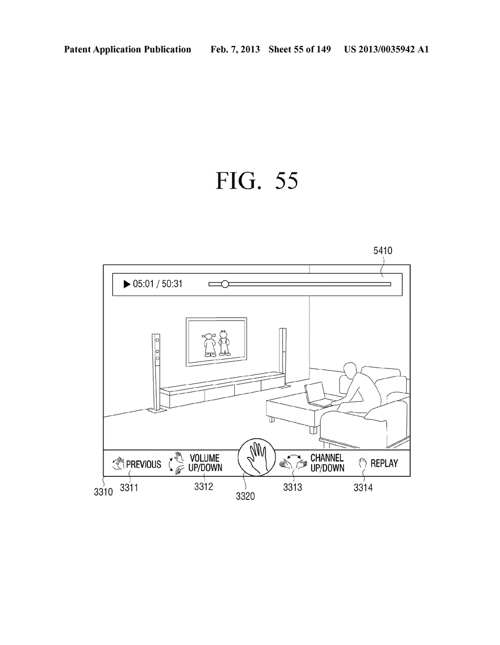 ELECTRONIC APPARATUS AND METHOD FOR PROVIDING USER INTERFACE THEREOF - diagram, schematic, and image 56