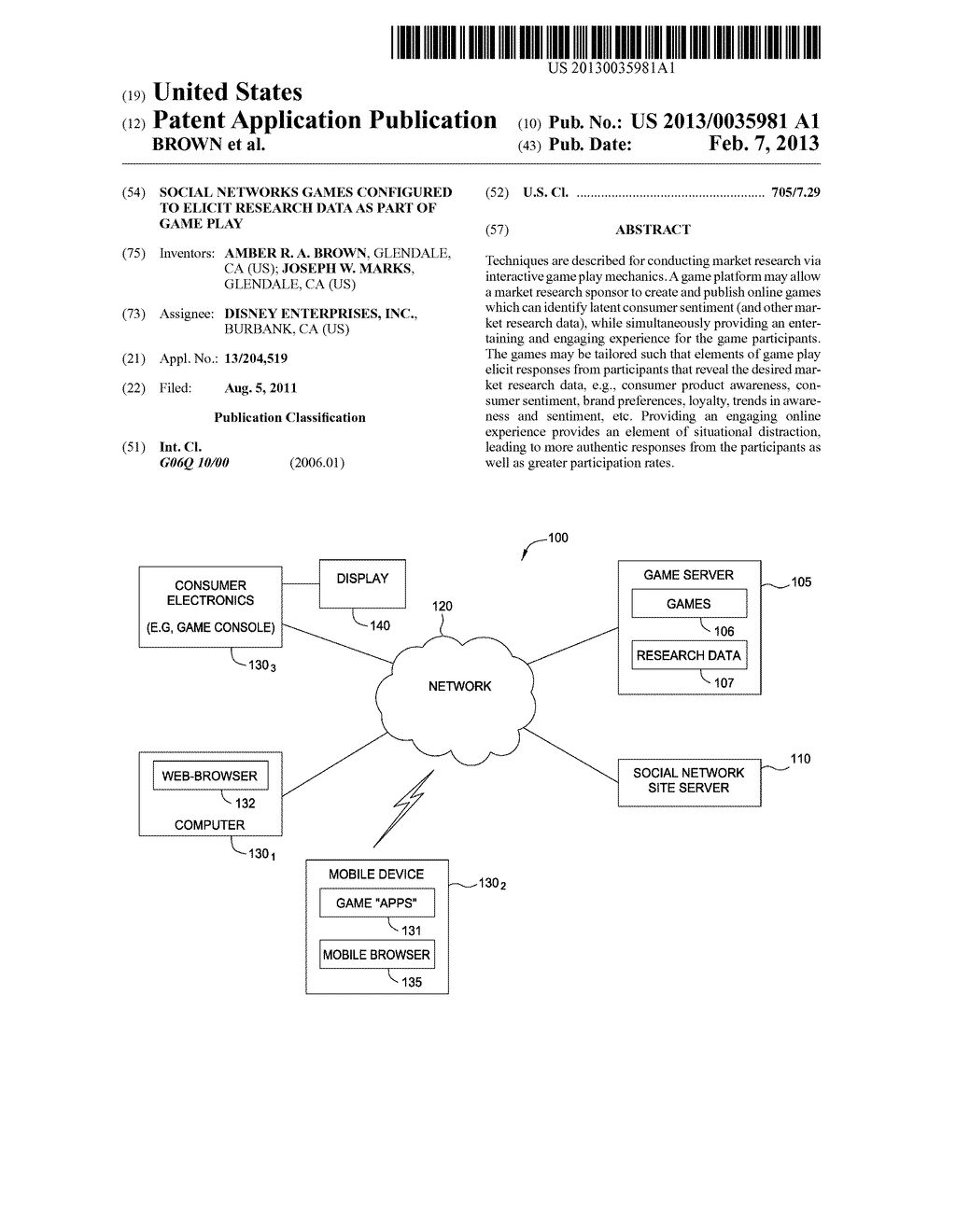 SOCIAL NETWORKS GAMES CONFIGURED TO ELICIT RESEARCH DATA AS PART OF GAME     PLAY - diagram, schematic, and image 01