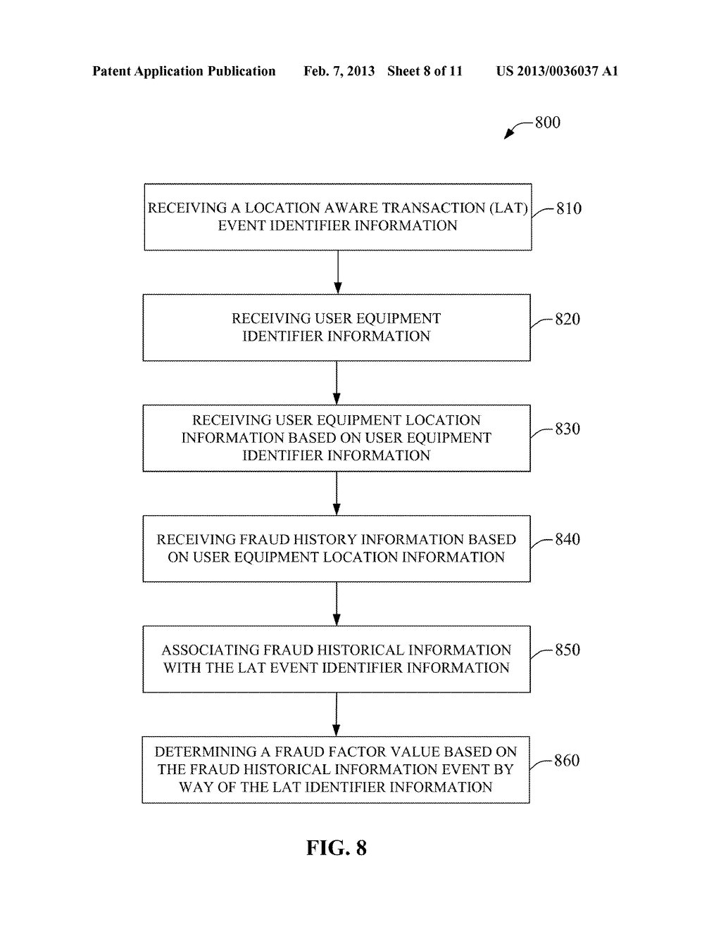 FRAUD ANALYSIS FOR A LOCATION AWARE TRANSACTION - diagram, schematic, and image 09