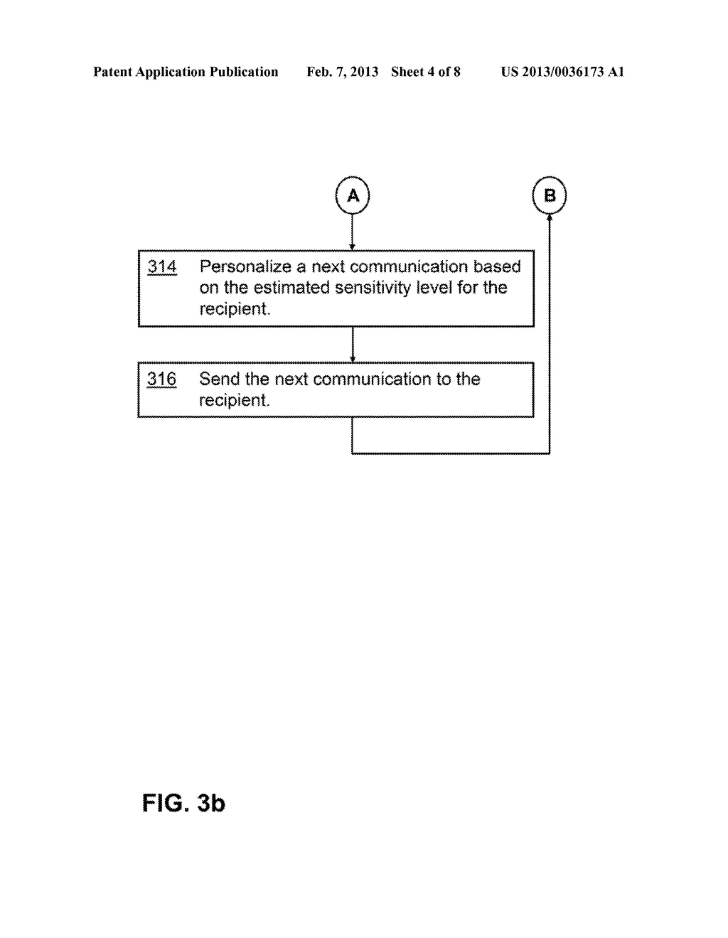 PERSONALIZING COMMUNICATIONS USING ESTIMATES OF THE RECIPIENT'S     SENSITIVITY LEVEL DERIVED FROM RESPONSES TO COMMUNICATIONS - diagram, schematic, and image 05