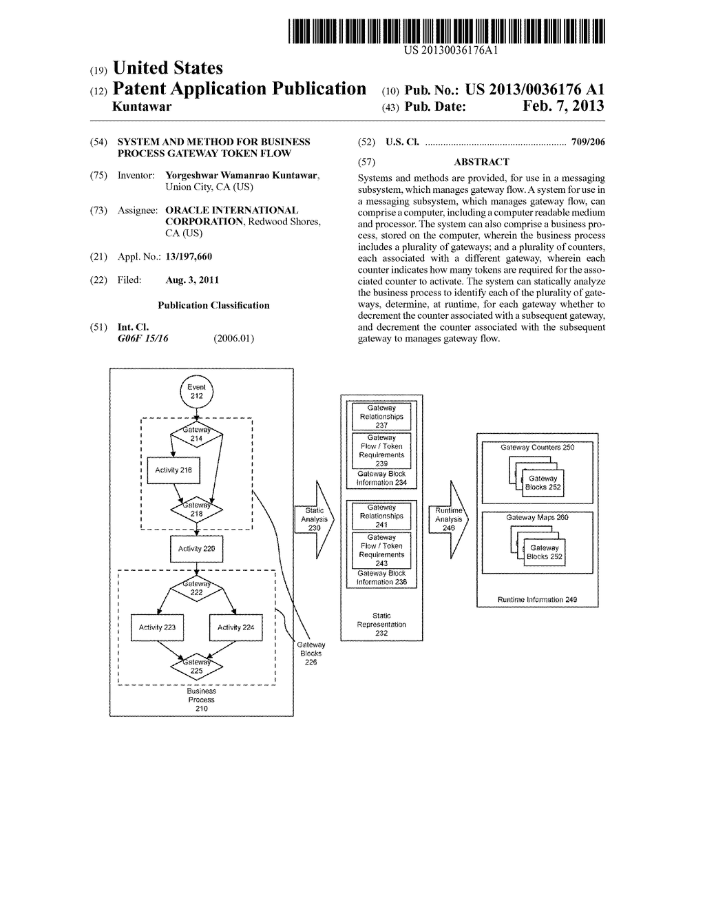 SYSTEM AND METHOD FOR BUSINESS PROCESS GATEWAY TOKEN FLOW - diagram, schematic, and image 01