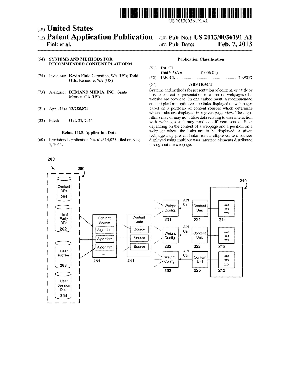 Systems and Methods for Recommended Content Platform - diagram, schematic, and image 01