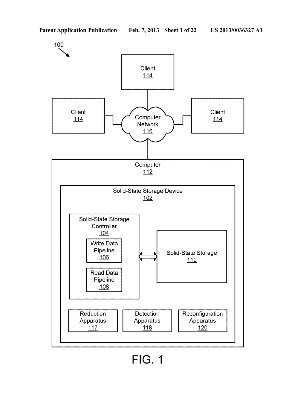 APPARATUS, SYSTEM, AND METHOD FOR RECONFIGURING AN ARRAY OF STORAGE     ELEMENTS - diagram, schematic, and image 02