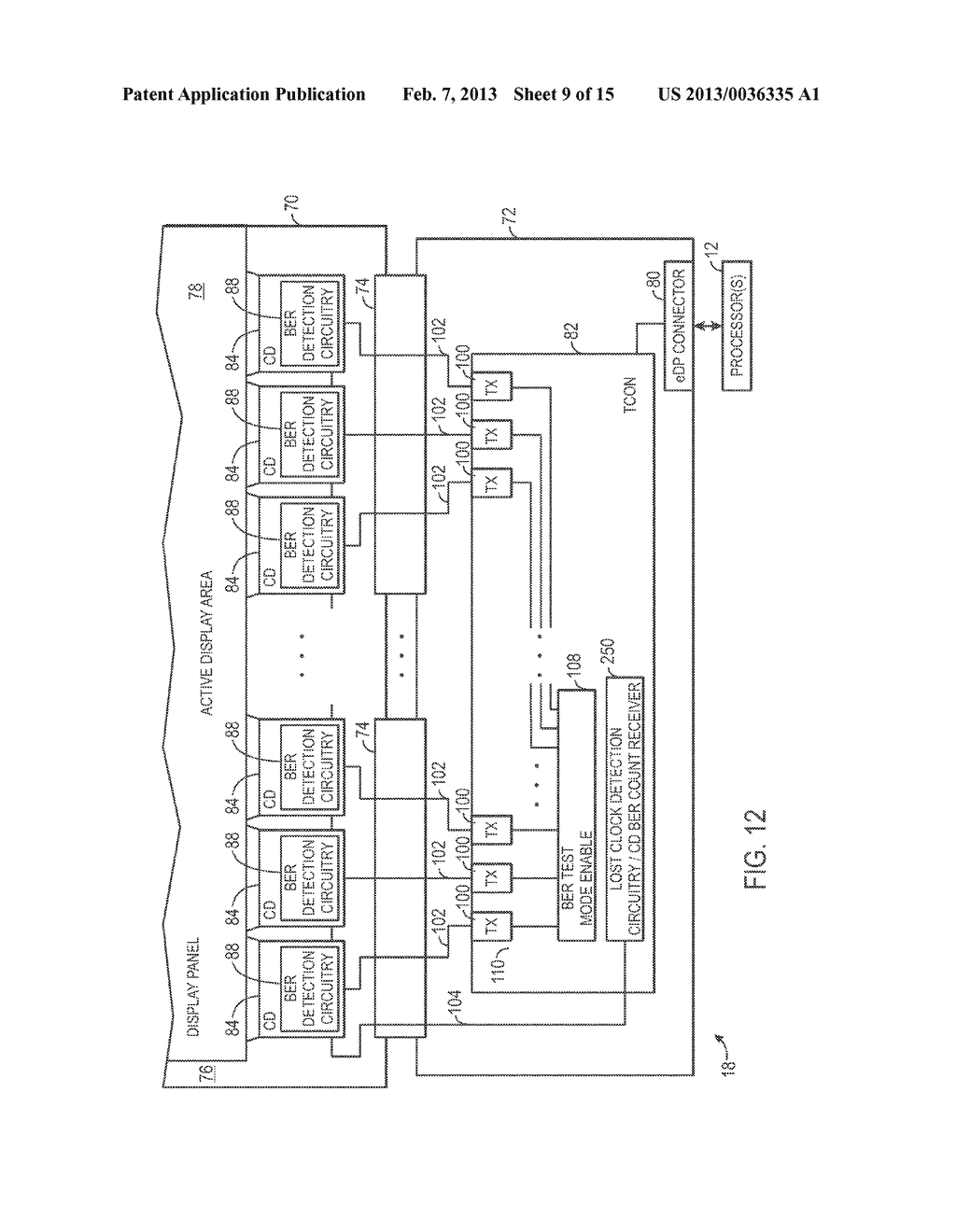 DEVICES AND METHODS FOR BIT ERROR RATE MONITORING OF INTRA-PANEL DATA LINK - diagram, schematic, and image 10