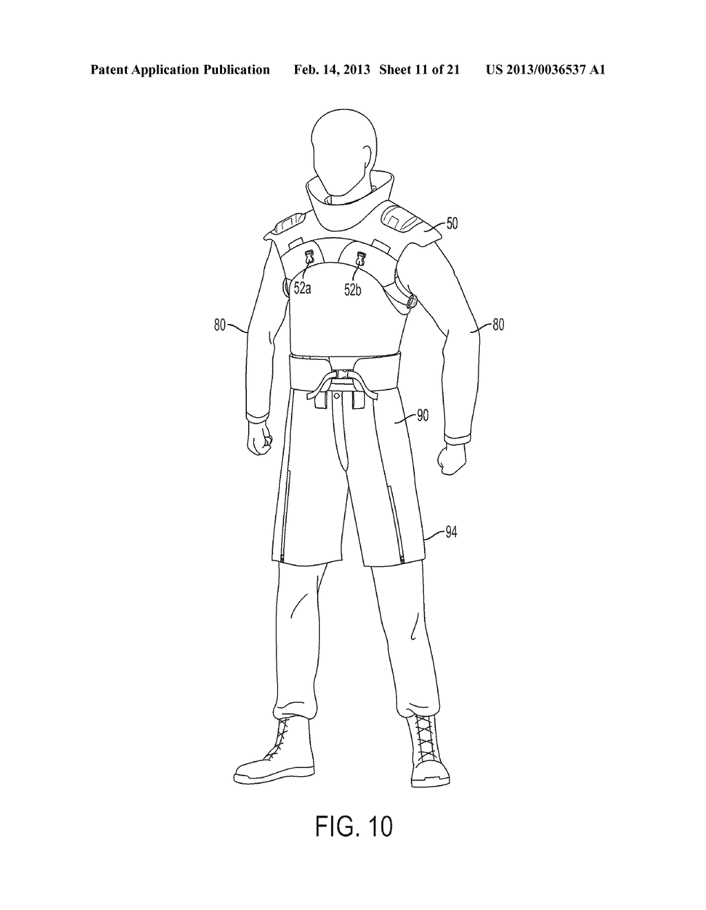 Scalable And Modular Protective Garment System - diagram, schematic, and image 12