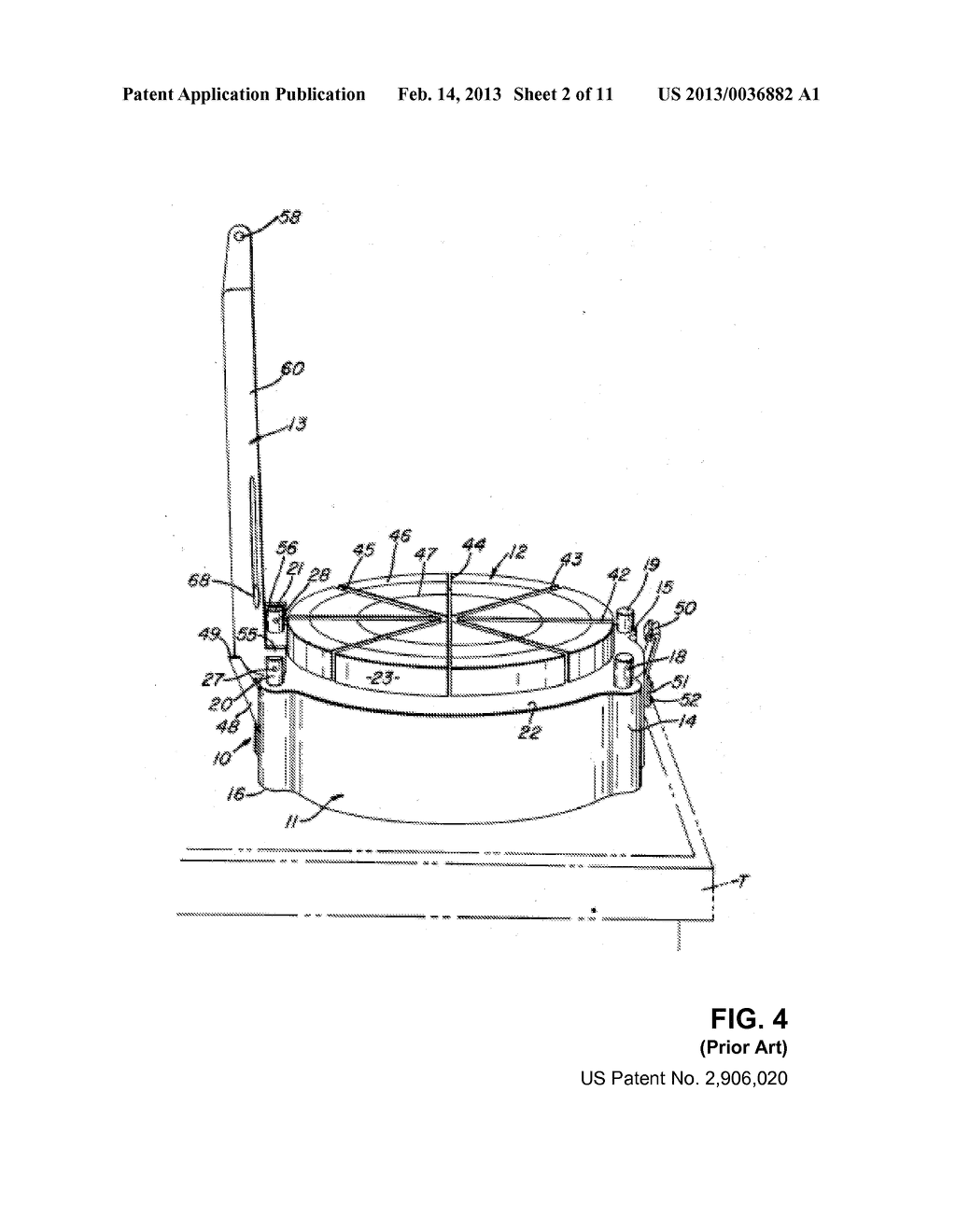 SYSTEM DEVICE AND METHOD OF USING A PROPORTIONAL CUTTING DEVICE TO CUT     EQUAL SIZE SLICES OF PIZZA - diagram, schematic, and image 03