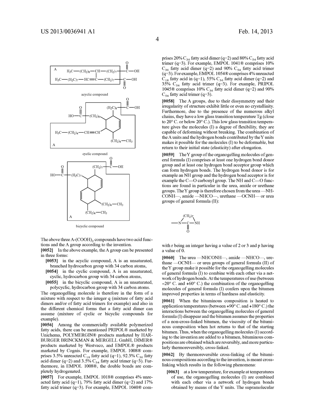 USE OF ORGANOGELATOR MOLECULES IN BITUMINOUS COMPOSITIONS TO IMPROVE THE     RESISTANCE OF SAME TO CHEMICAL STRESS - diagram, schematic, and image 05