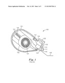 ADHESIVE TAPE DISPENSER FOR SINGLE HAND OPERATION diagram and image