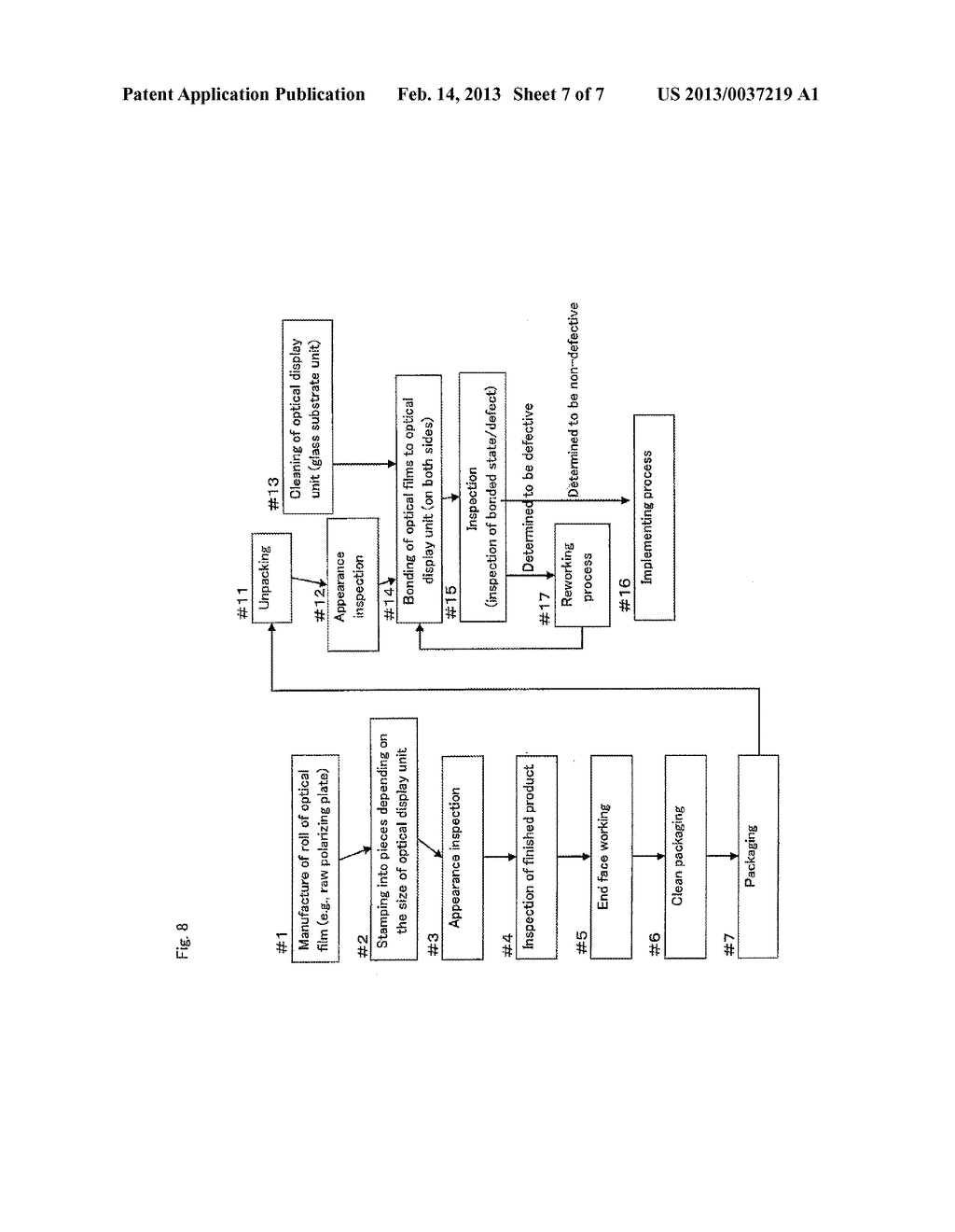 SYSTEM AND METHOD FOR MANUFACTURING OPTICAL DISPLAY DEVICE, SET OF     MATERIAL ROLLS AND METHOD FOR MANUFACTURE THEREOF - diagram, schematic, and image 08
