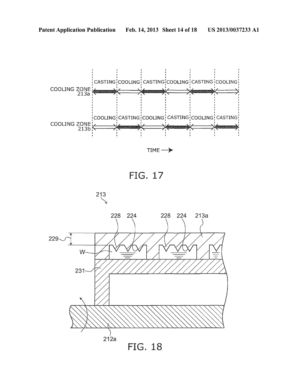 APPARATUS FOR PRODUCING AMORPHOUS ALLOY FOIL STRIP AND METHOD FOR     PRODUCING AMORPHOUS ALLOY FOIL STRIP - diagram, schematic, and image 15