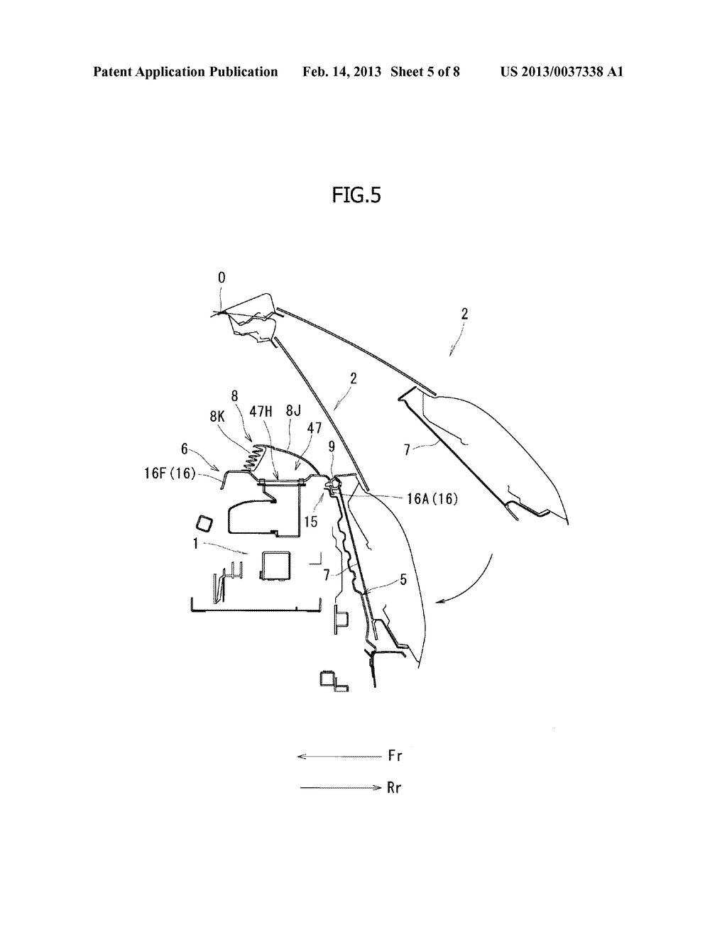 Vehicle body rear portion structure - diagram, schematic, and image 06