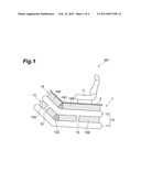 DEVICE FOR ABSORBING IMPACT APPLIED TO MOVING BODY diagram and image