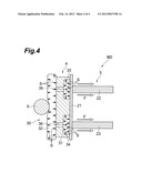 DEVICE FOR ABSORBING IMPACT APPLIED TO MOVING BODY diagram and image