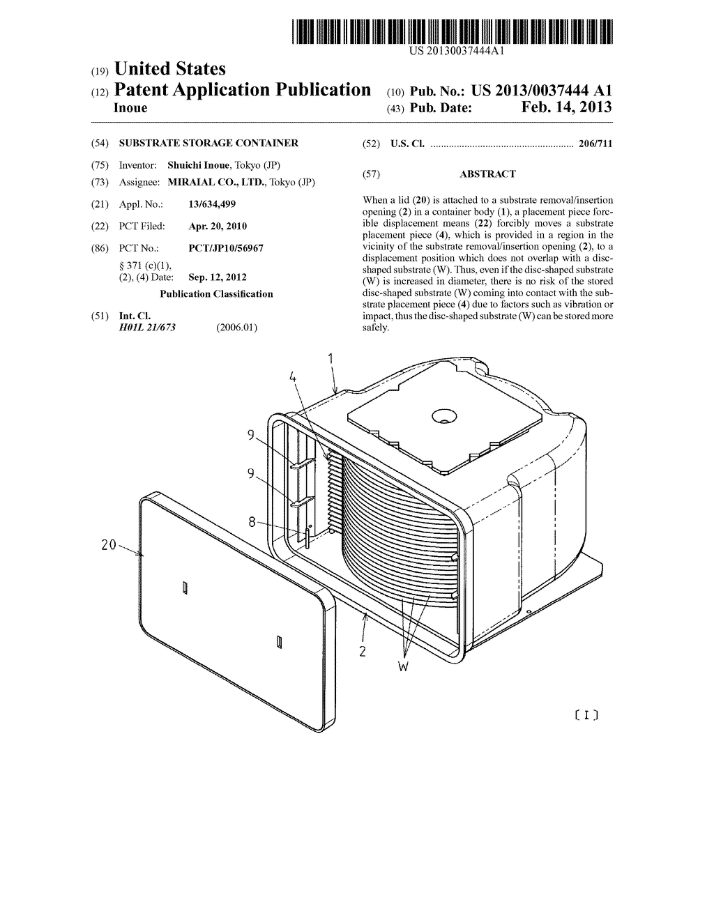 Substrate Storage Container - diagram, schematic, and image 01