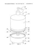 Container with removable bottom diagram and image