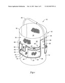 BUCKET TOOL ORGANIZER WITH TOOL INSERT diagram and image