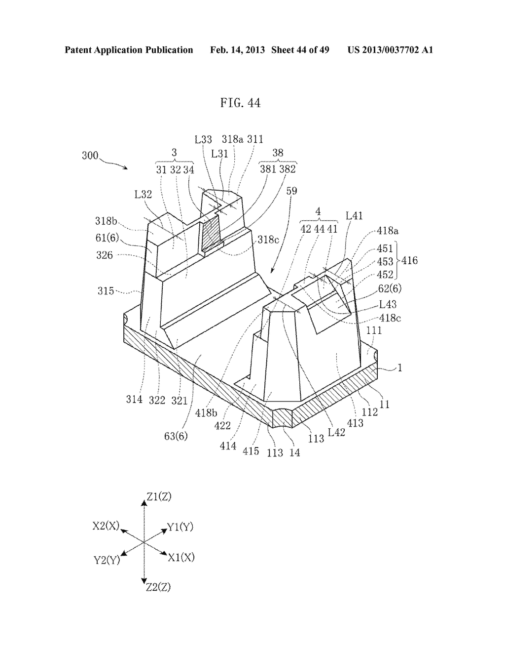 PHOTOINTERRUPTER, METHOD OF MANUFACTURING THE SAME, AND MOUNTING STRUCTURE     OF THE SAME - diagram, schematic, and image 45