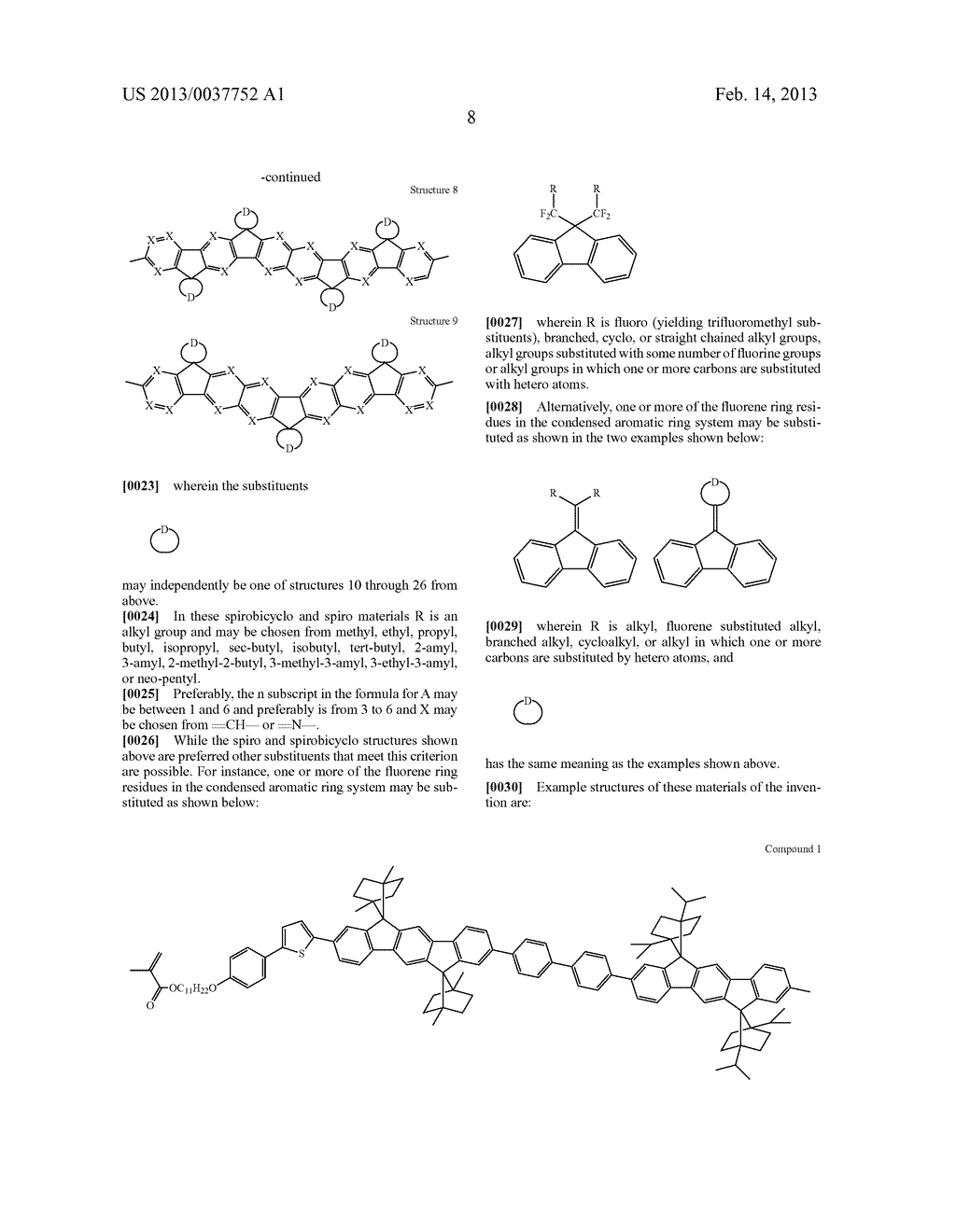 ELECTROLUMINESCENT MATERIALS COMPRISING FLUORENE DERIVATIVES - diagram, schematic, and image 11