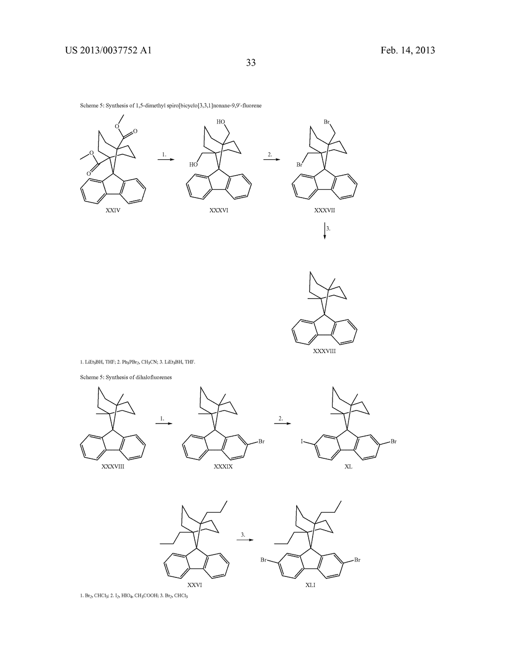 ELECTROLUMINESCENT MATERIALS COMPRISING FLUORENE DERIVATIVES - diagram, schematic, and image 36