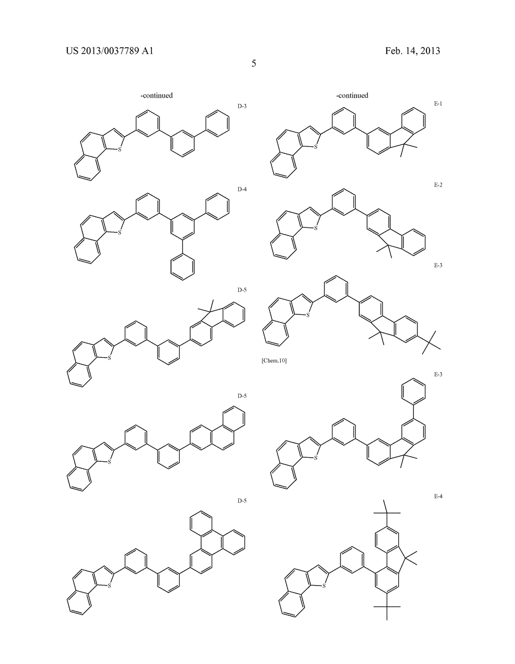 NOVEL NAPHTHOTHIOPHENE COMPOUND AND ORGANIC LIGHT-EMITTING DEVICE     INCLUDING THE SAME - diagram, schematic, and image 07